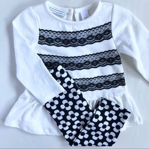 NWT-First Impression 2-piece White Top and Pants